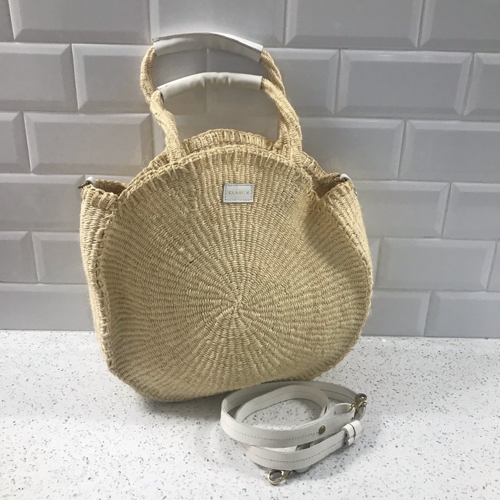 Revolve straw bag